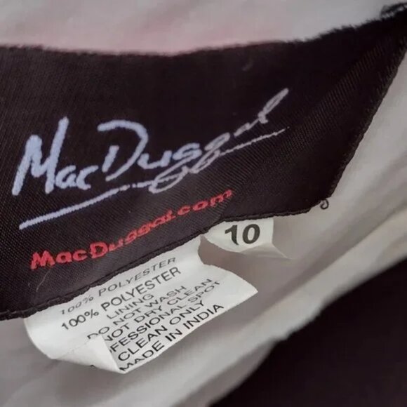 Mac Duggal Silver Sequin Gown NWT Size 10 Formal Evening Dress - Picture 3 of 7